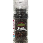 Black Pepper Whole Small Glass Grinder - 0.11 lbs (50g) | Himalayan Chef