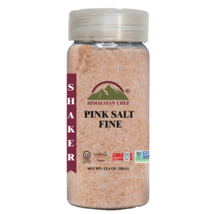 Pink Salt Fine Plastic Shaker - 0.78 lbs (354g) | Himalayan Chef