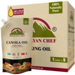 Himalayan Chef Canola Oil - 11 lbs (1x5 Ltr) | Unrefined Extra Virgin