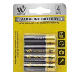 Alkaline Battery Cells AA - 4 Pcs | WBM World