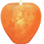 Himalayan Glow Apple Style Himalayan Pink Salt Candle Holder 1.8 Lbs