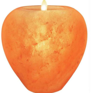 Himalayan Glow Apple Style Himalayan Pink Salt Candle Holder 1.8 Lbs