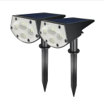 LED Solar Lawn Spotlights | 2 Pcs | WBM Smart