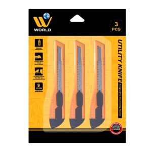 Utility Knife Sharp Carbon Steel Blade - 3 Pcs | WBM World