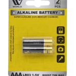 Alkaline Battery Cells AAA - 2 Pcs | WBM World