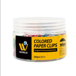 Colored Paper Clips - 200 Pcs | WBM World