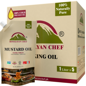 Himalayan Chef Mustard Oil - 11 lbs (1x5 Ltr) | Unrefined Extra Virgin