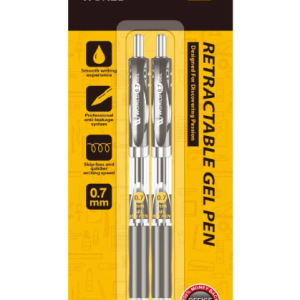 Retractable Gel Pens - 2 Pcs | WBM World