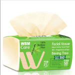 WBM Care Bamboo Facial Tissues Paper 3 Ply - 150 Sheets