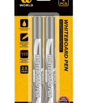 White Board Pen Black - 2 Pcs | WBM World